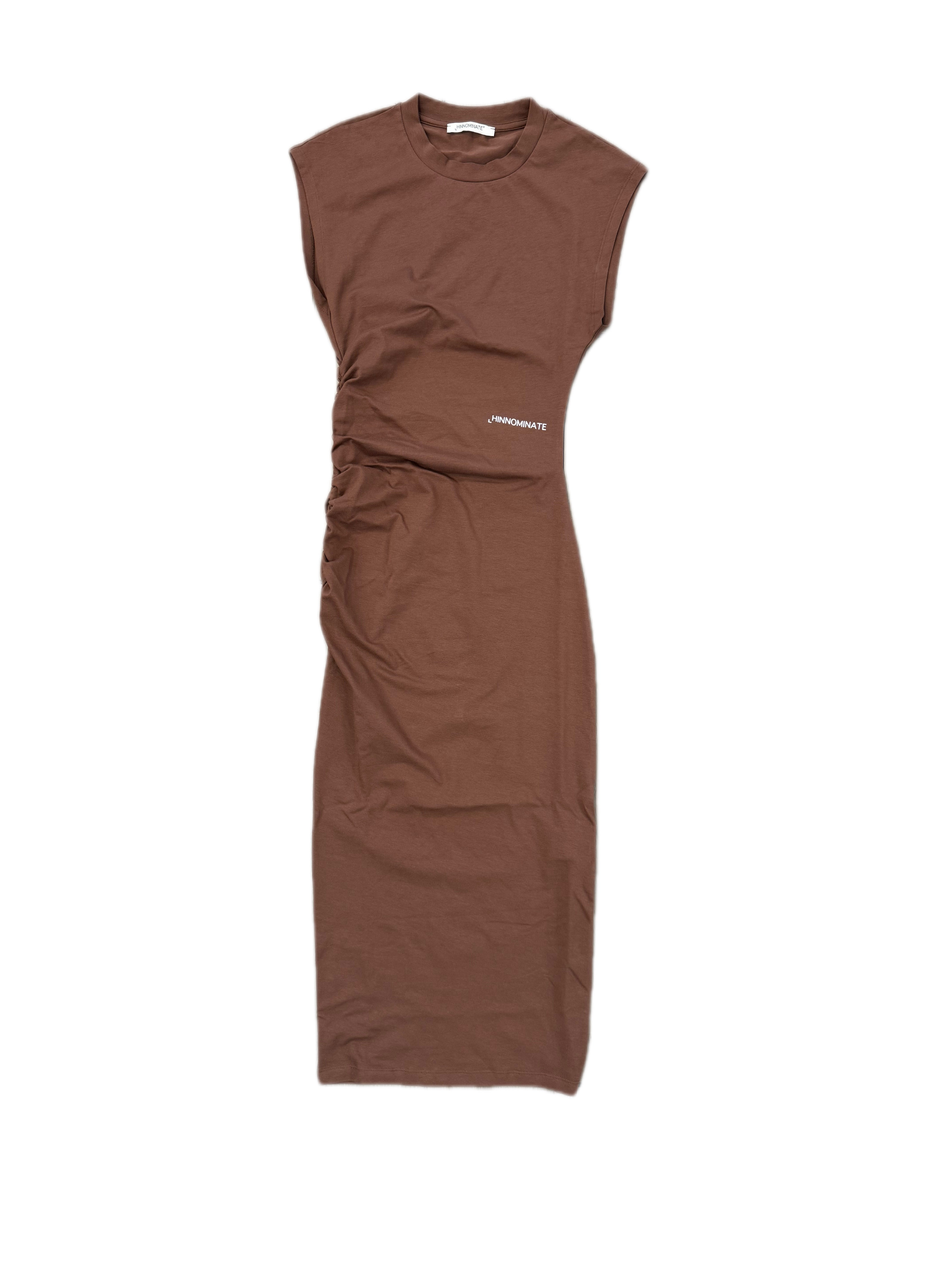 Abito Lungo HINNOMINATE In Bielastico Con Arricciatura Laterale