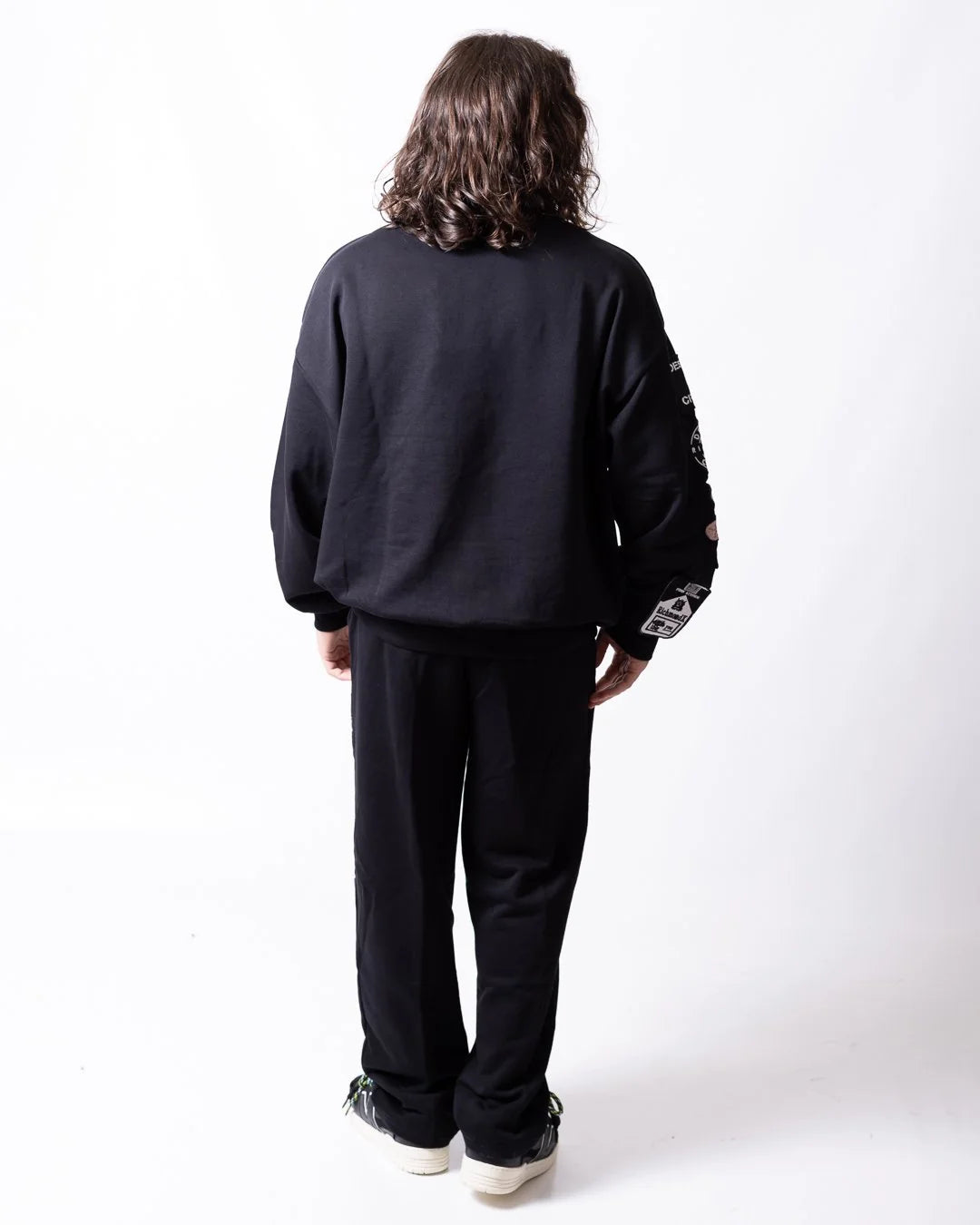 Felpa RICHMOND girocollo con multi-patch