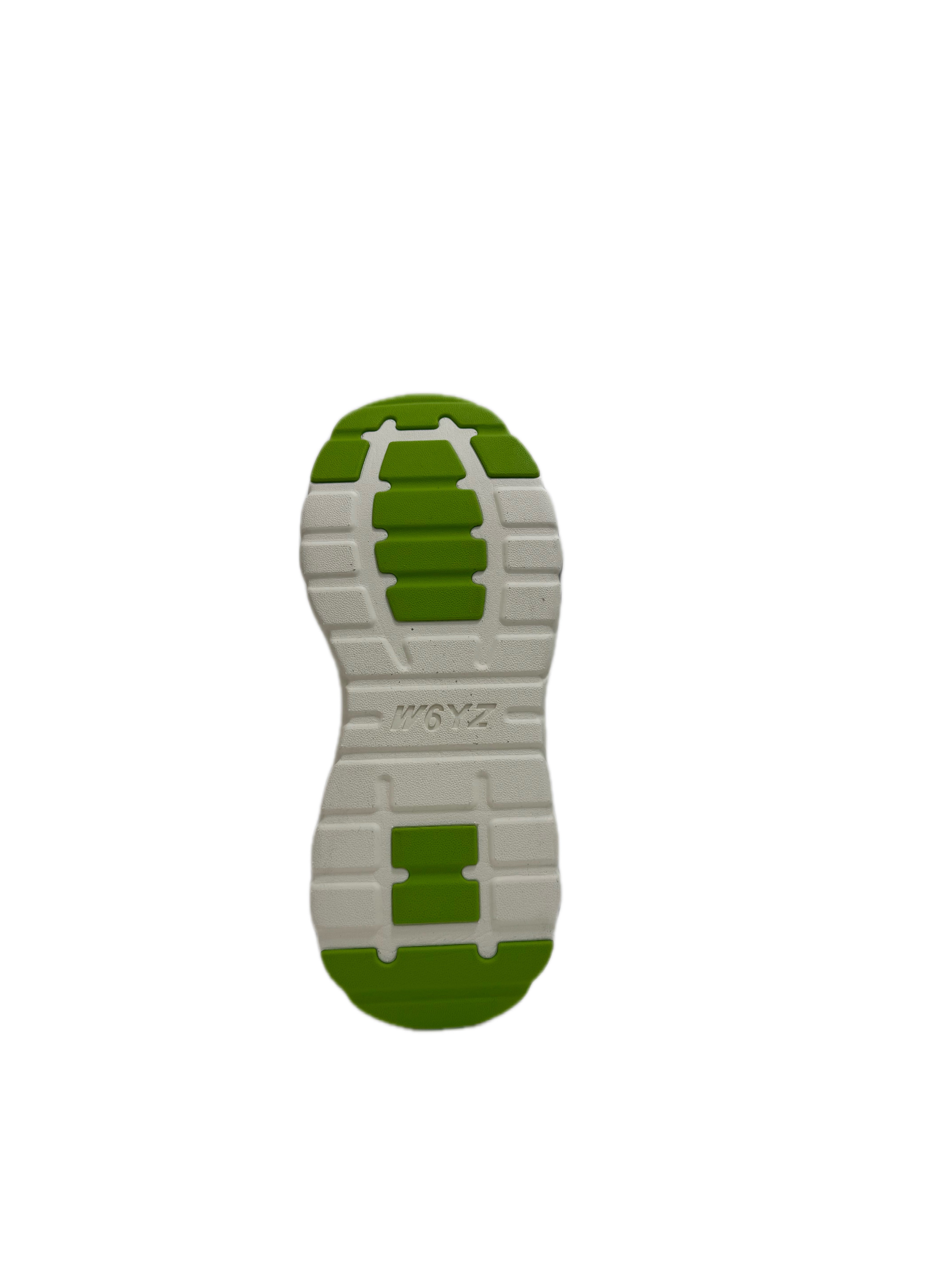 Sneaker W6YZ IDA-W. - Sneakers in suede e tessuto tecnico - Argento - Bianco - Verde