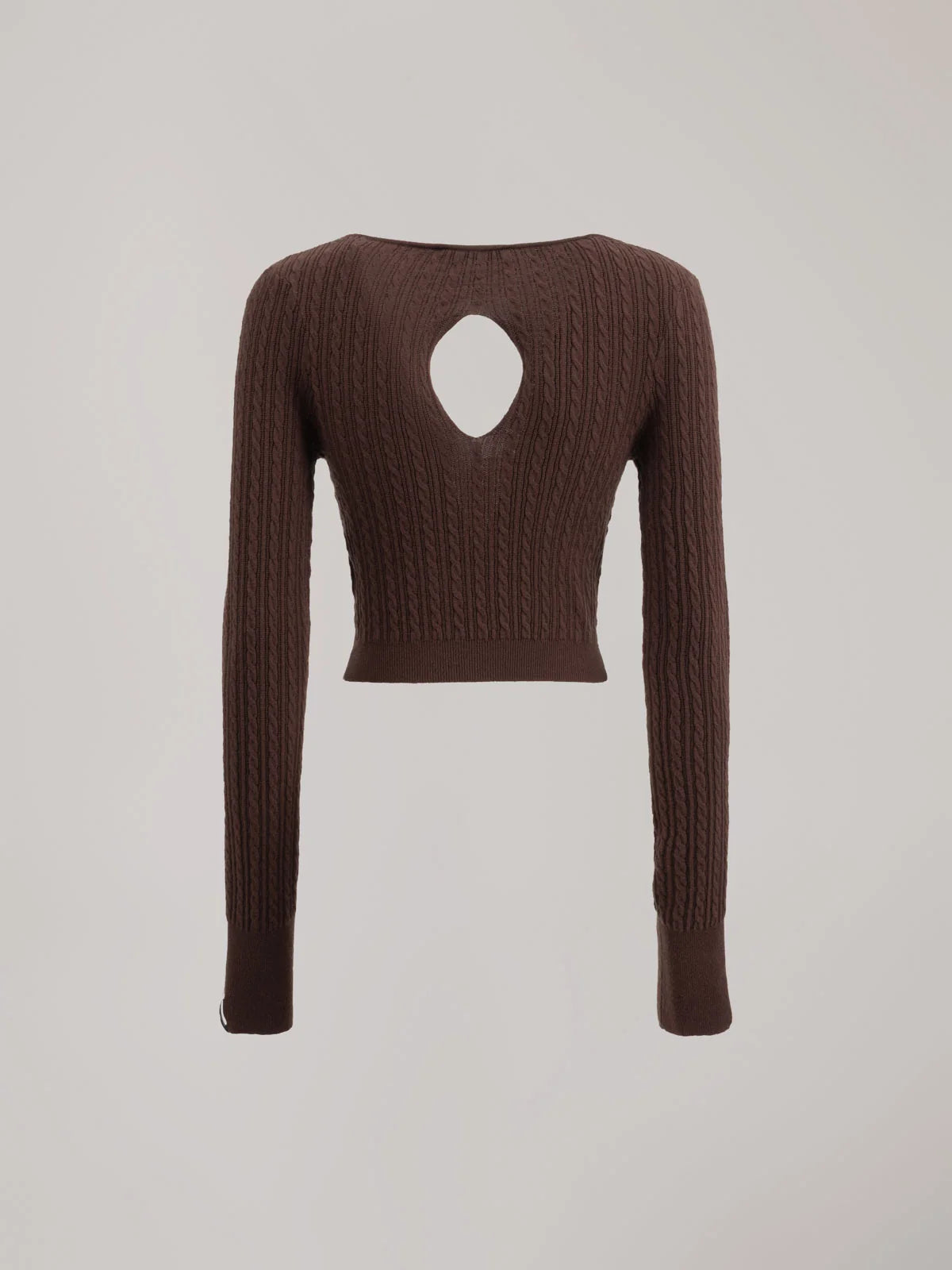 Cardigan HINNOMINATE corto in maglia con detaglio sul retro