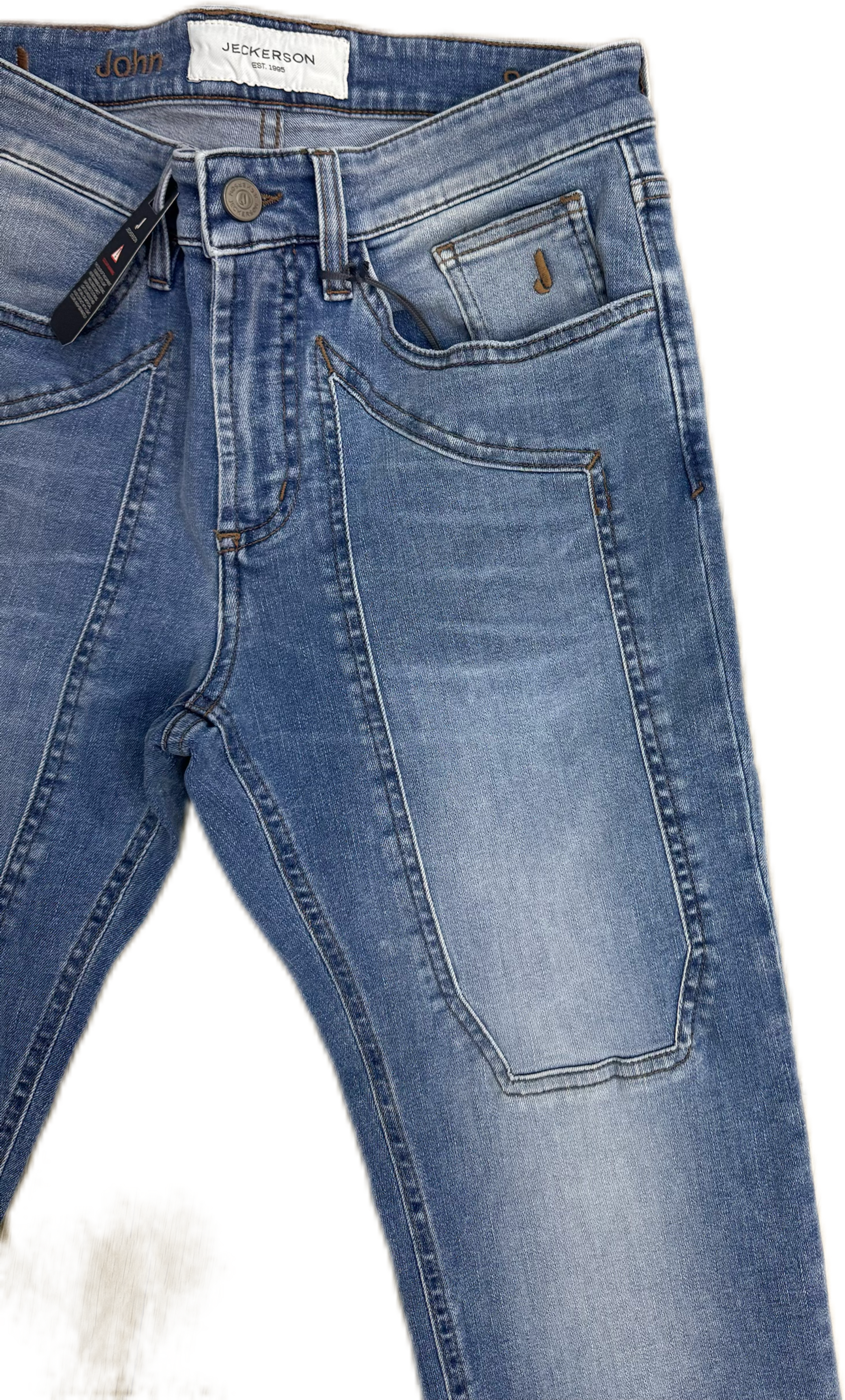 Jeans JECKERSON chiaro con toppa denim