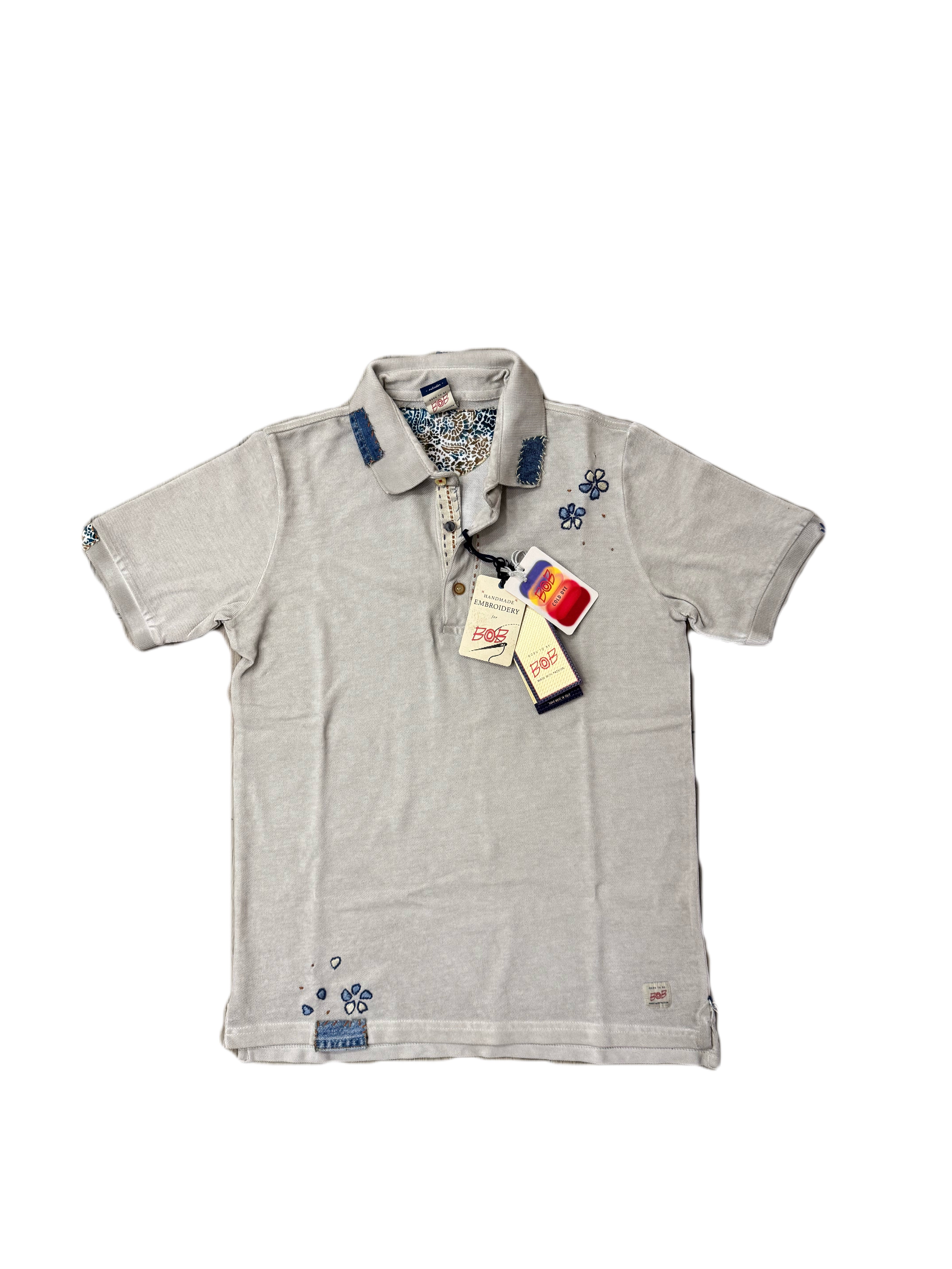 Polo BOB In Piquet Con Ricamo