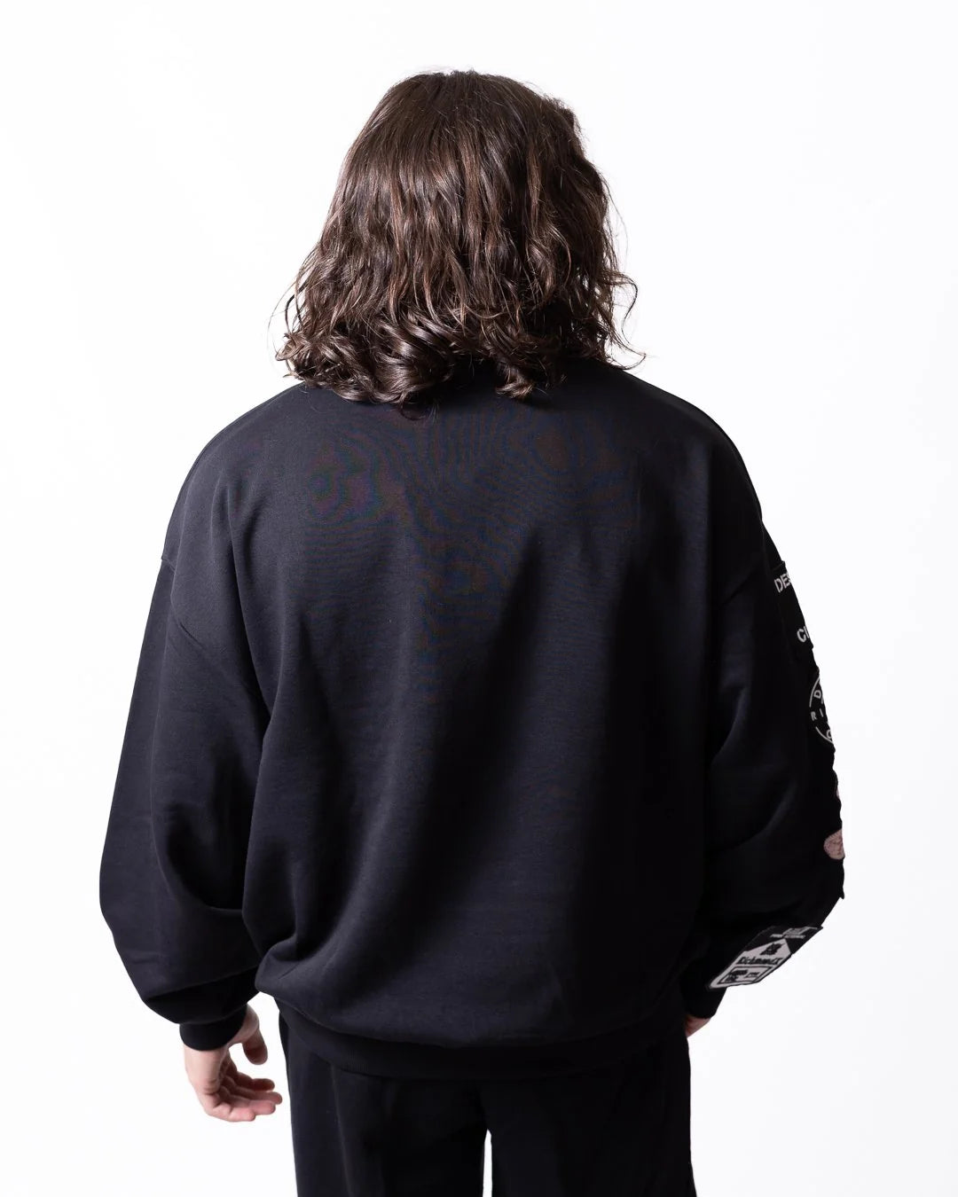 Felpa RICHMOND girocollo con multi-patch