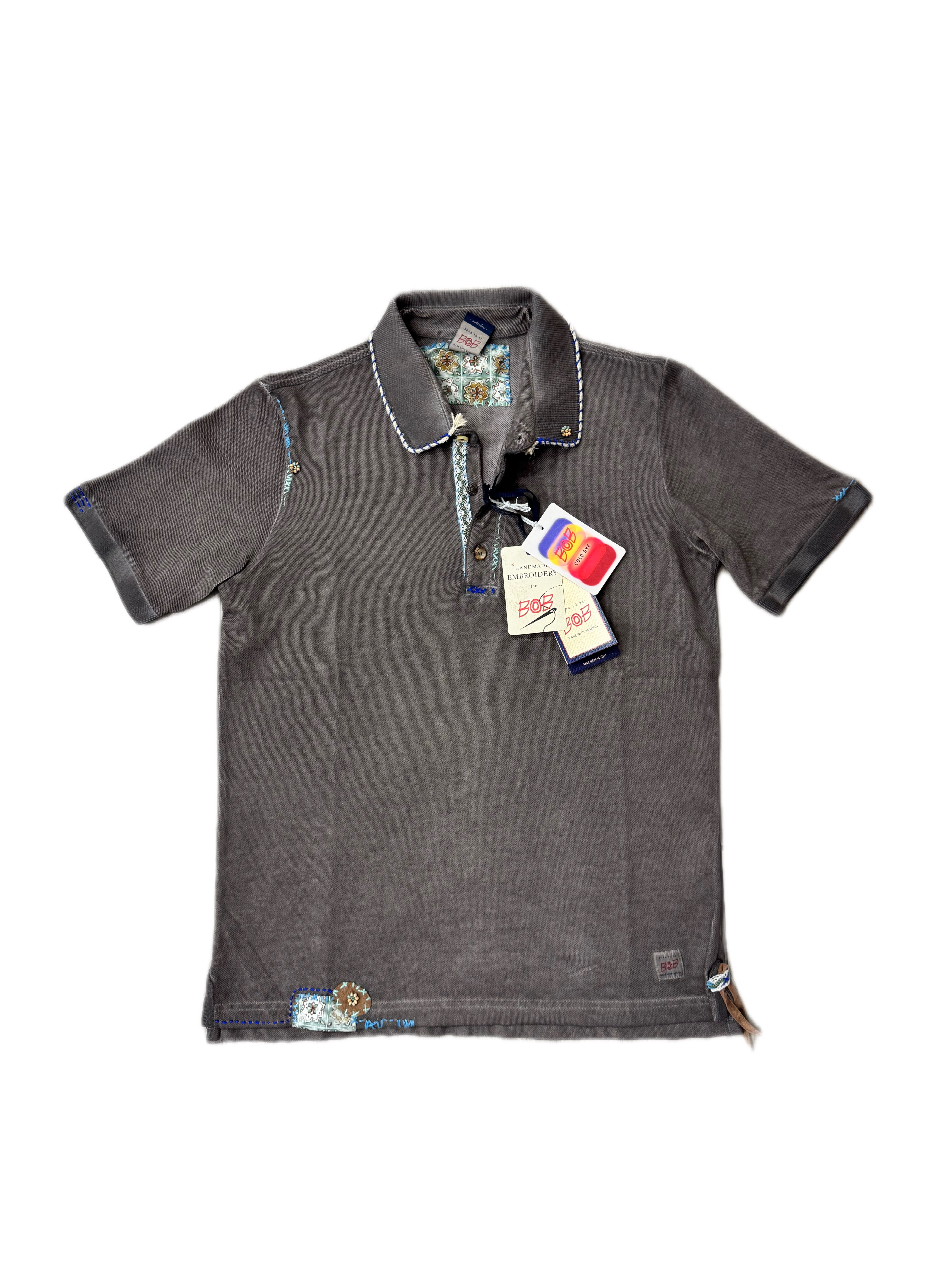 Polo BOB In Piquet Con Ricamo