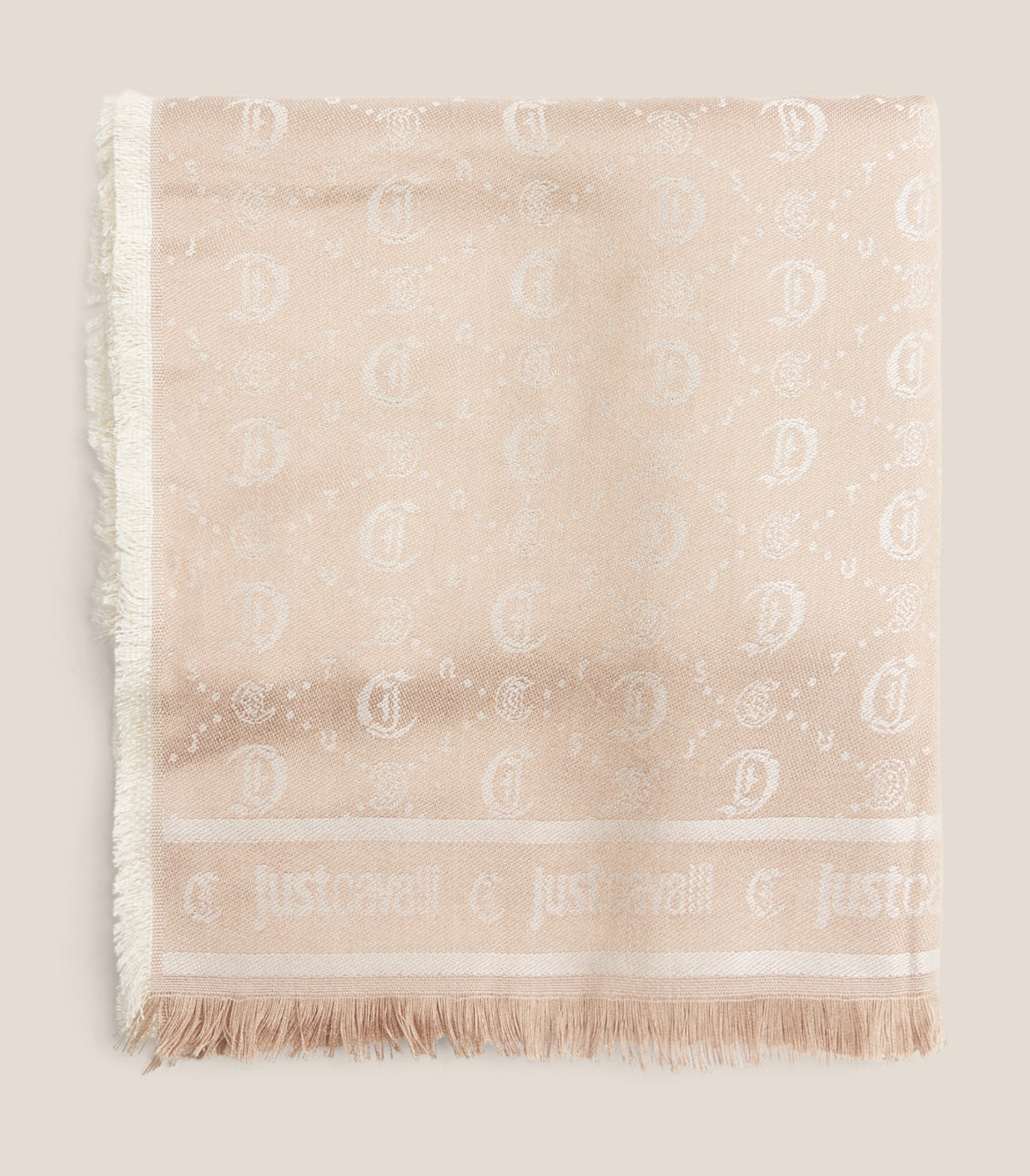 Pashmina JUST CAVALLI stampa logo all over