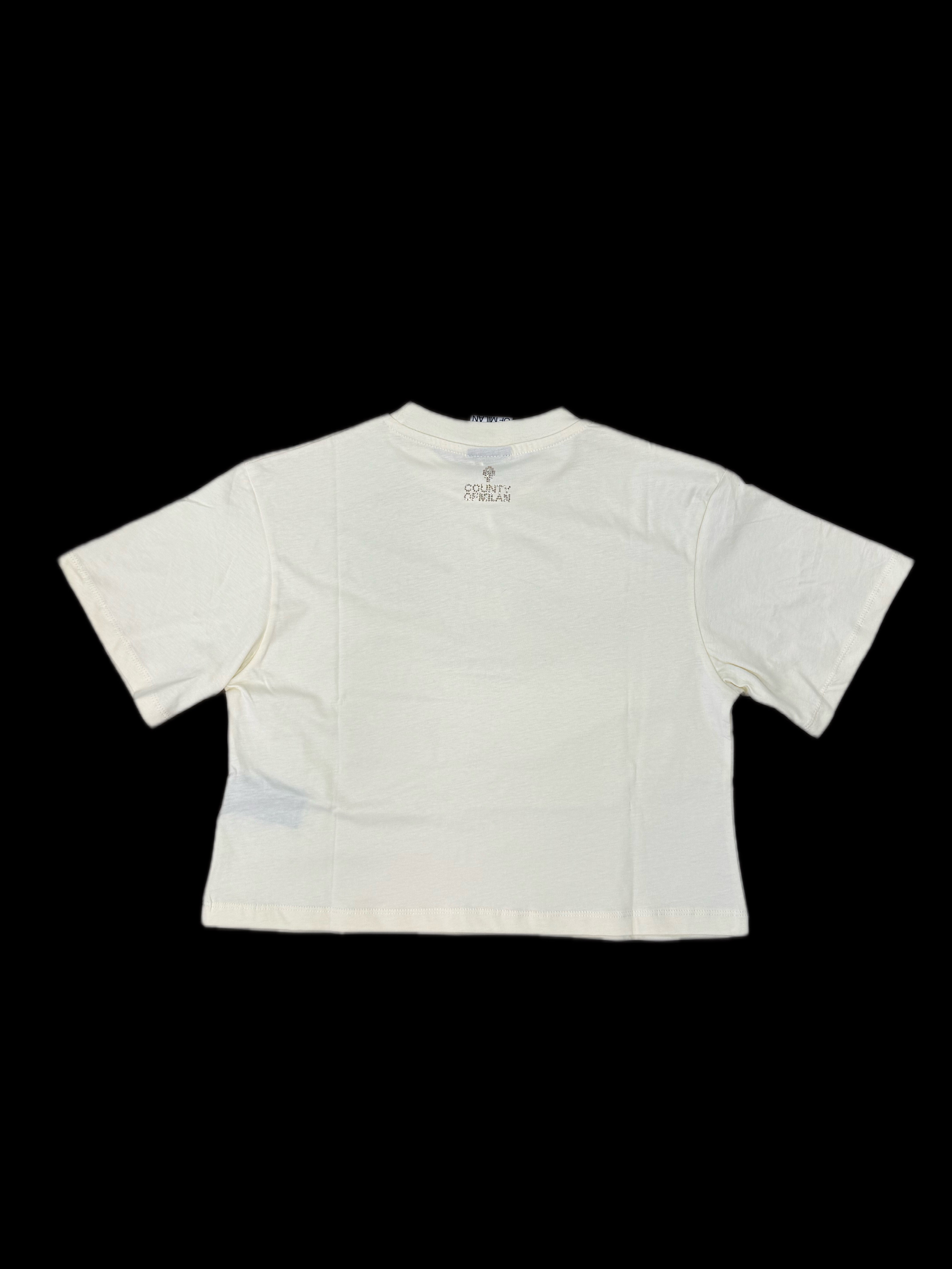 T-shirt MARCELO BURLON girocollo con fenice brillantini