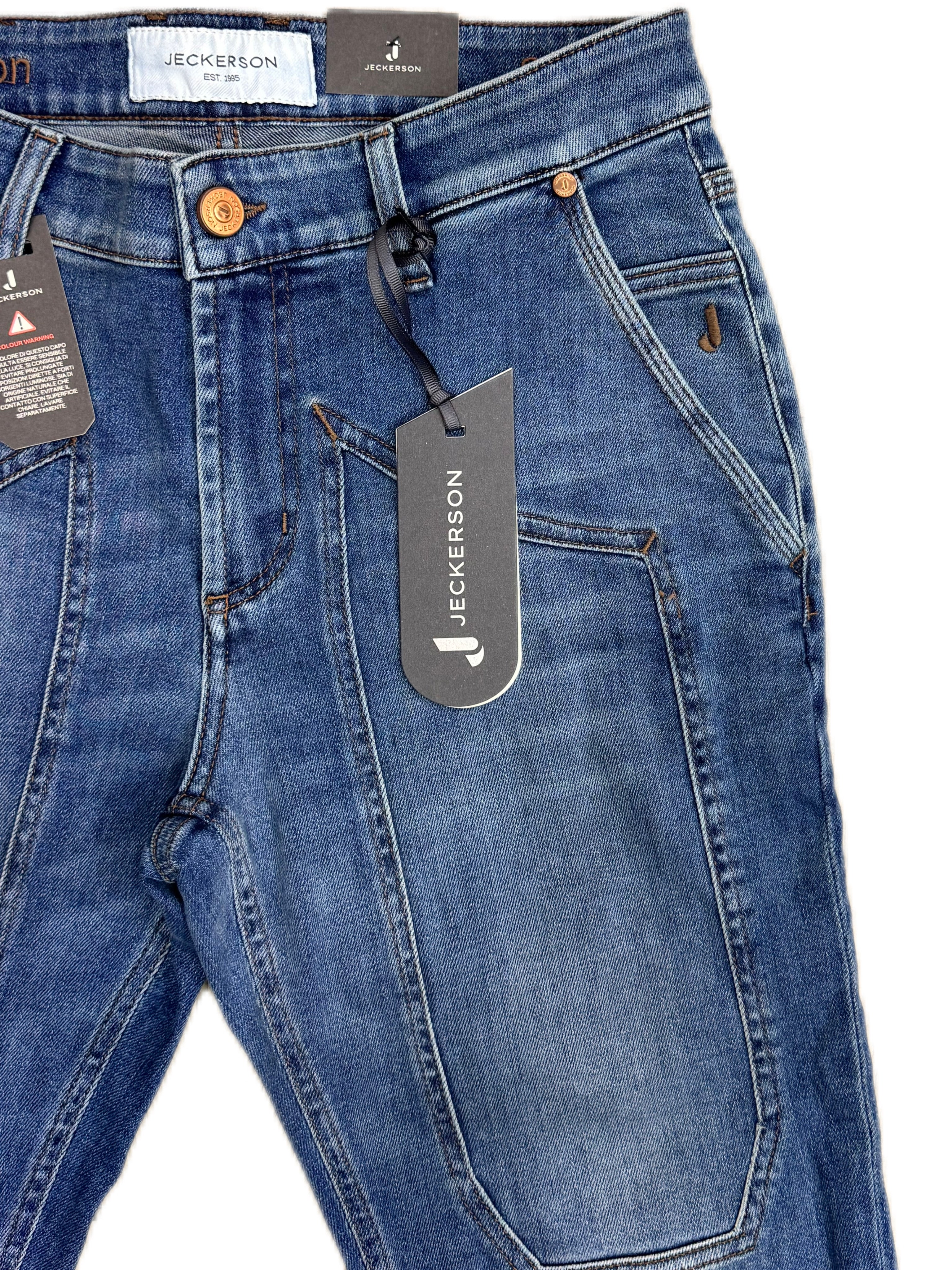 Jeans JECKERSON lavaggio medio con tasca chinos