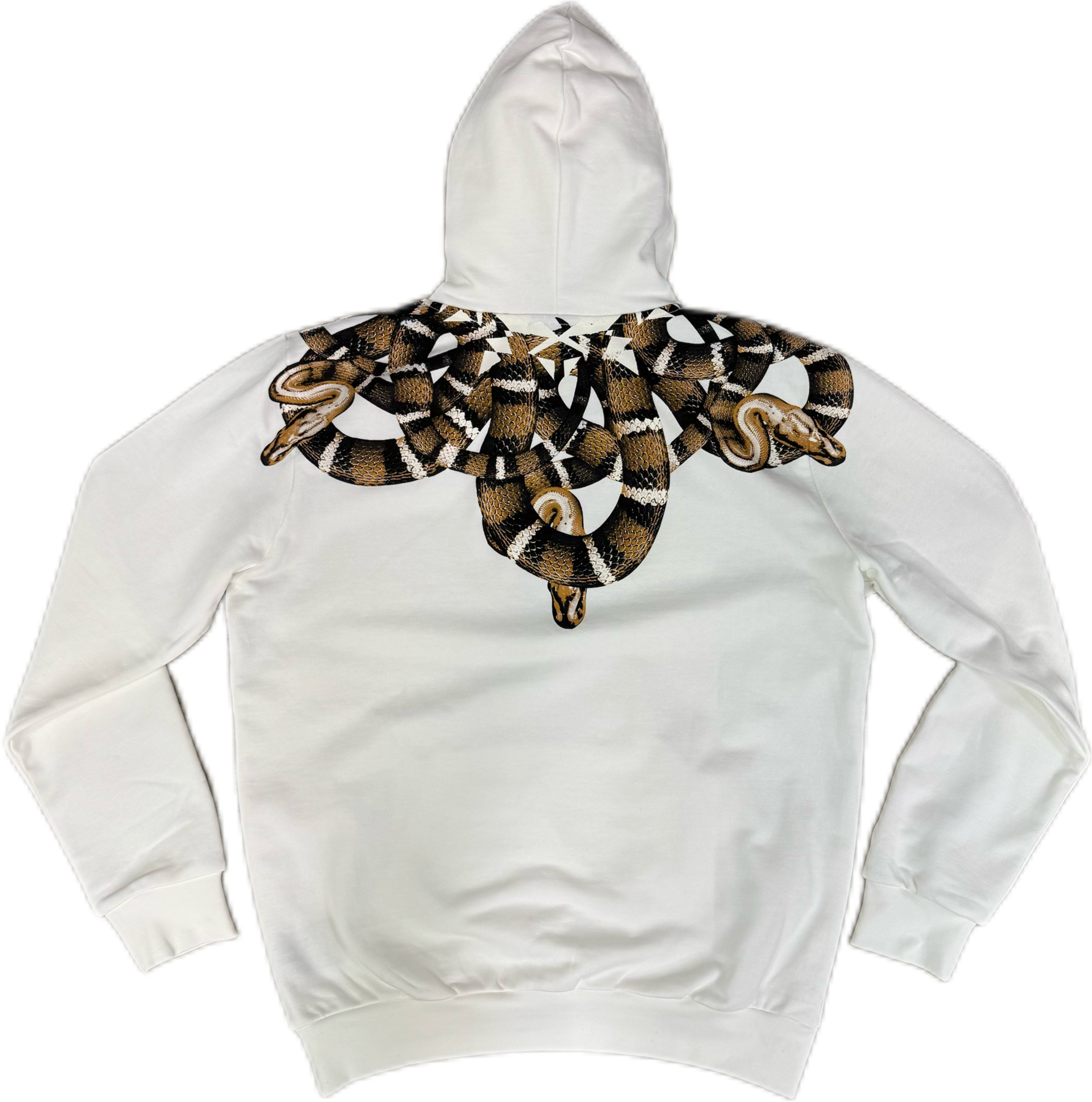 Felpa MARCELO BURLON con cappuccio e serpenti