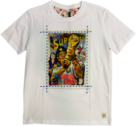 T-shirt BOB ricamata Maradona