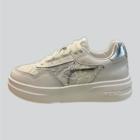 Sneaker W6YZ XENIA bianco-argento