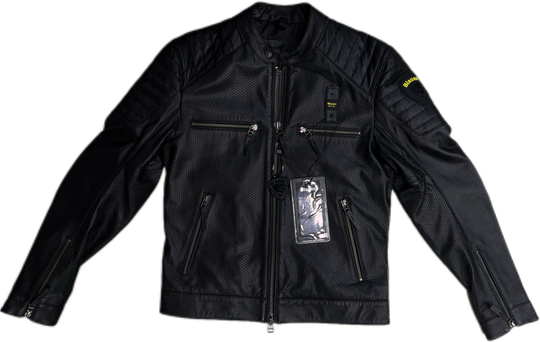 Giubbotto BLAUER CROSSLAND in pelle traforata