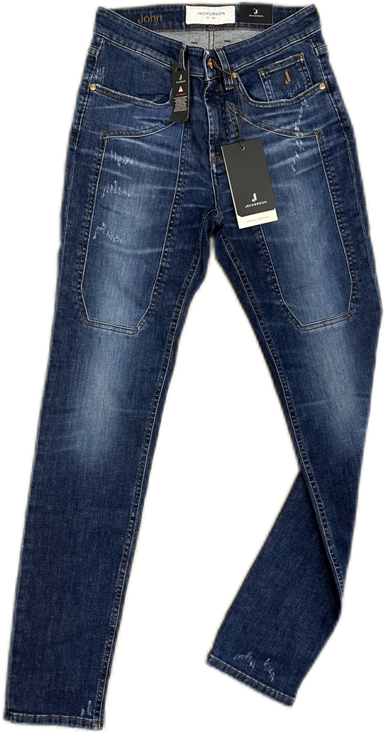 Jeans JECKERSON toppa denim con strappi