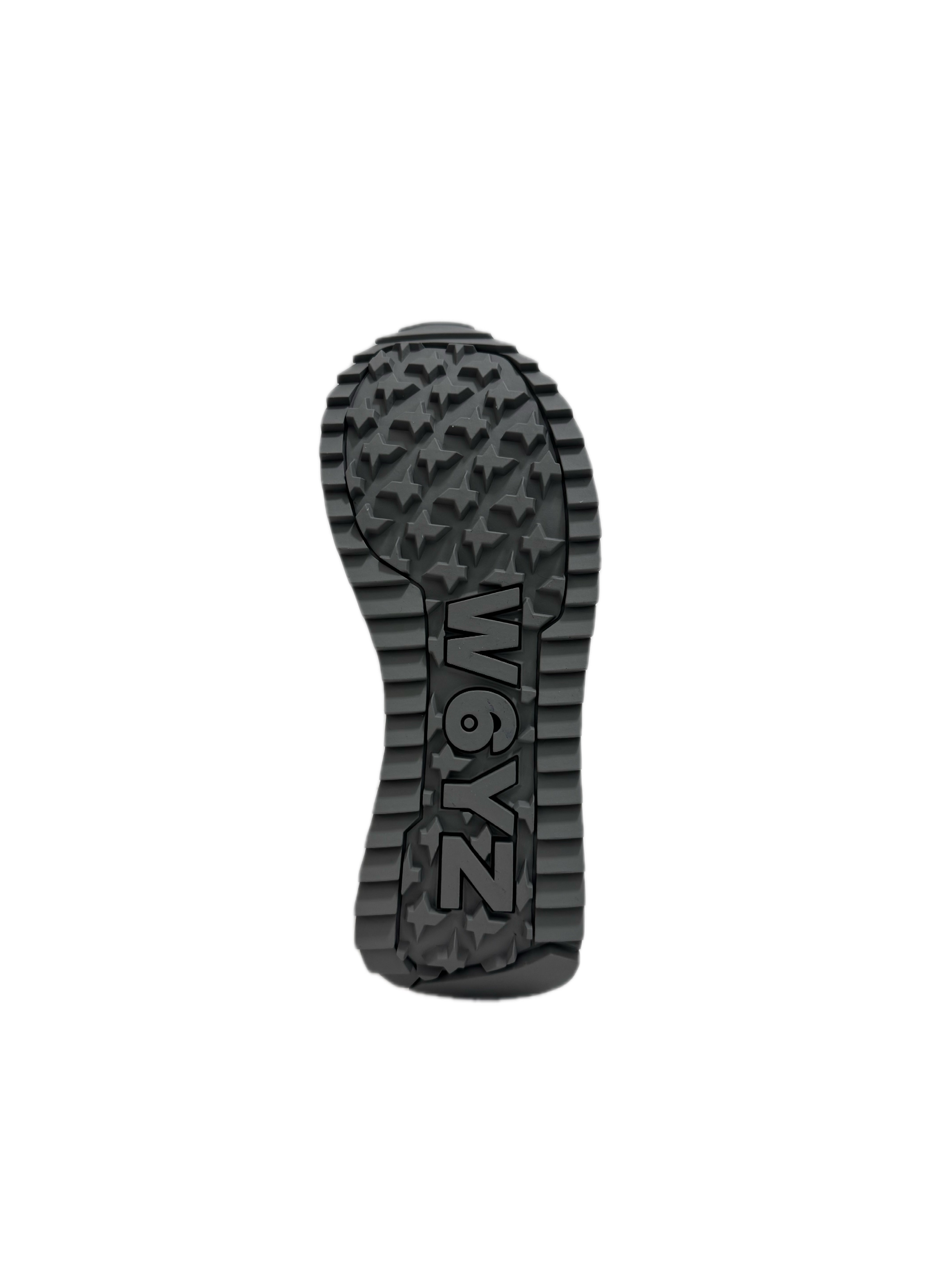 Sneaker W6YZ DEVA in suede e tessuto tecnico - Bianco - Celeste