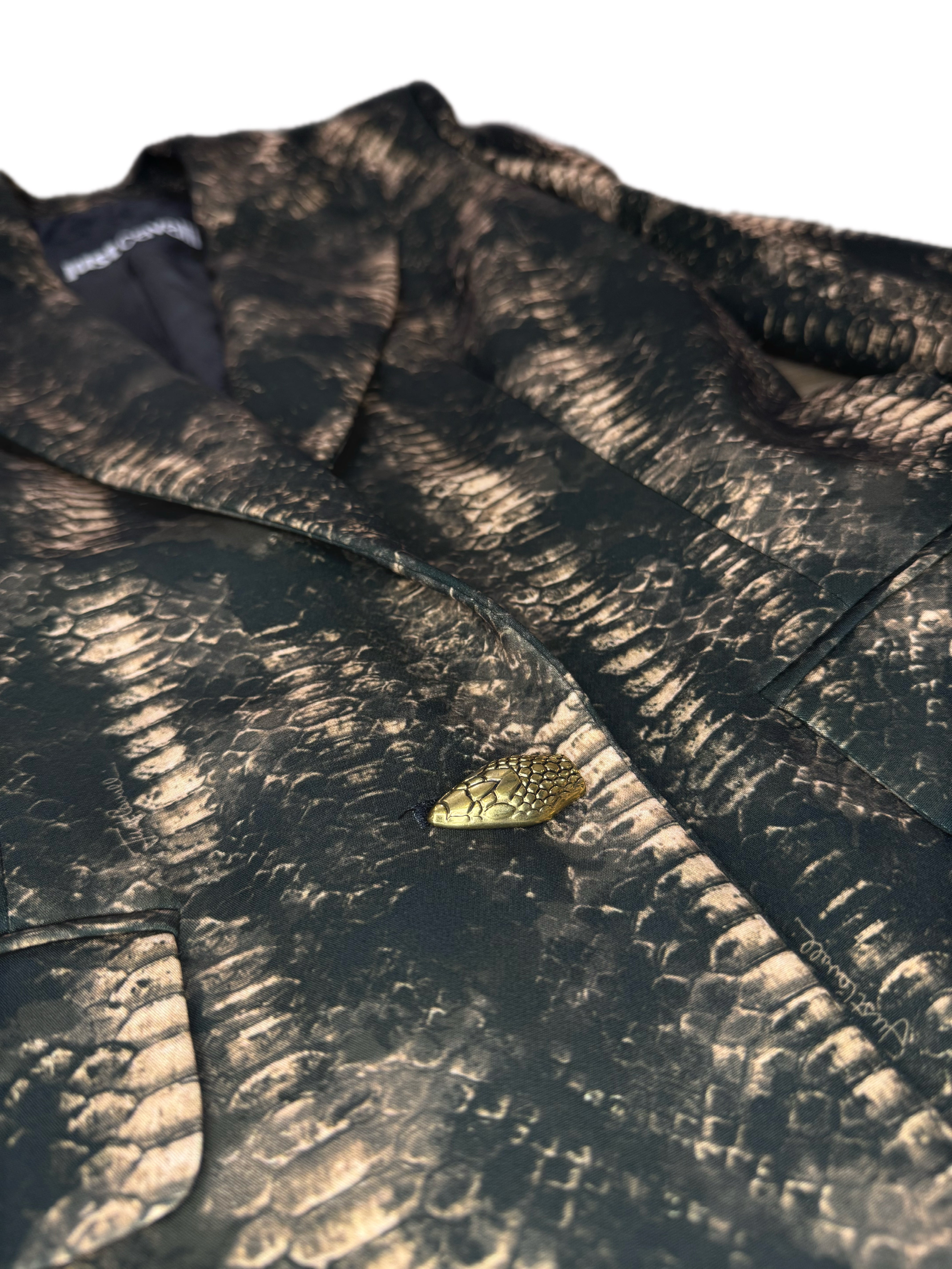 Blazer JUST CAVALLI texture allover pitonata