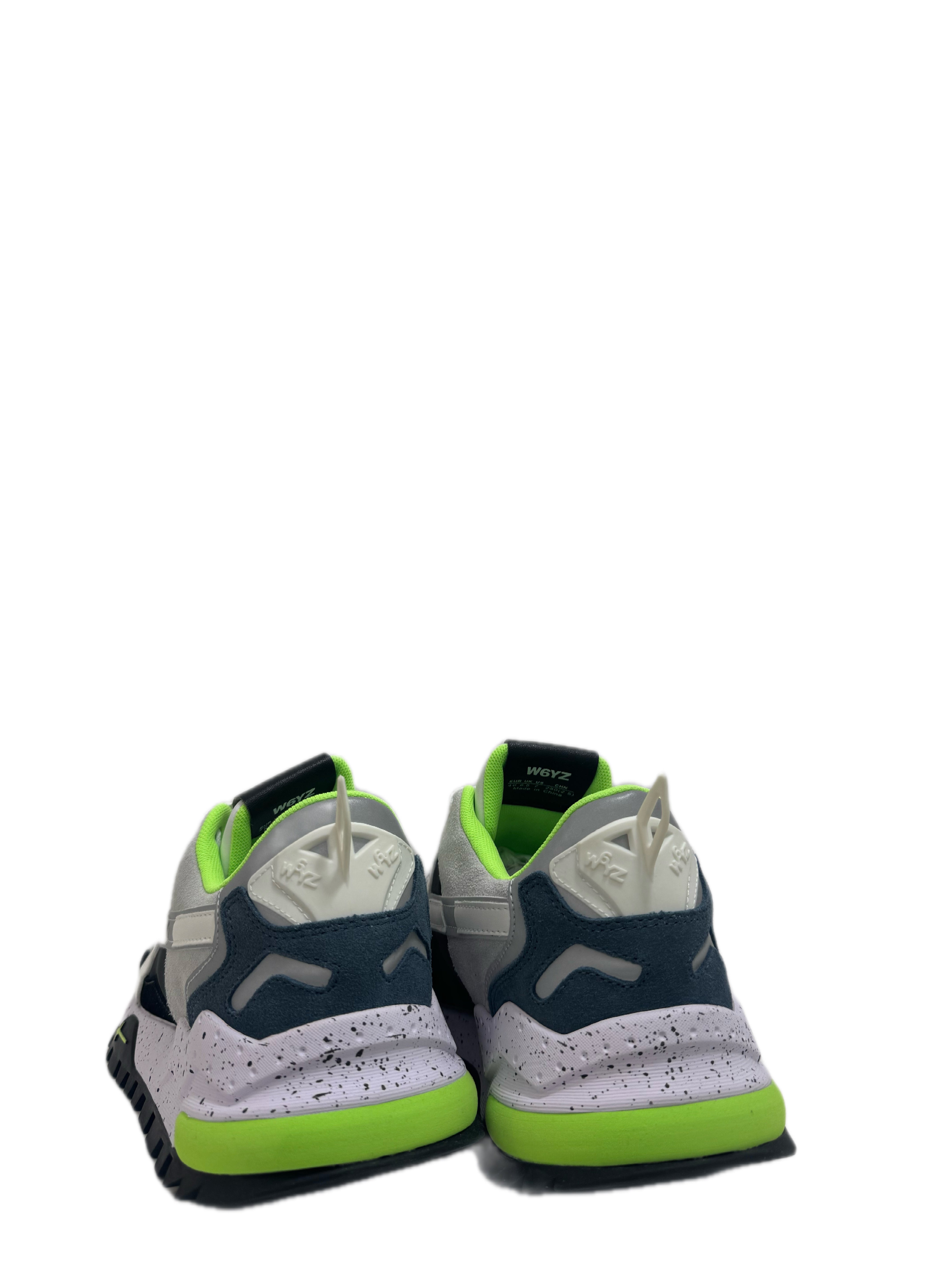 Sneaker W6YZ BREEZE in tessuto tecnico e suede - Grigio - Nero - Bianco