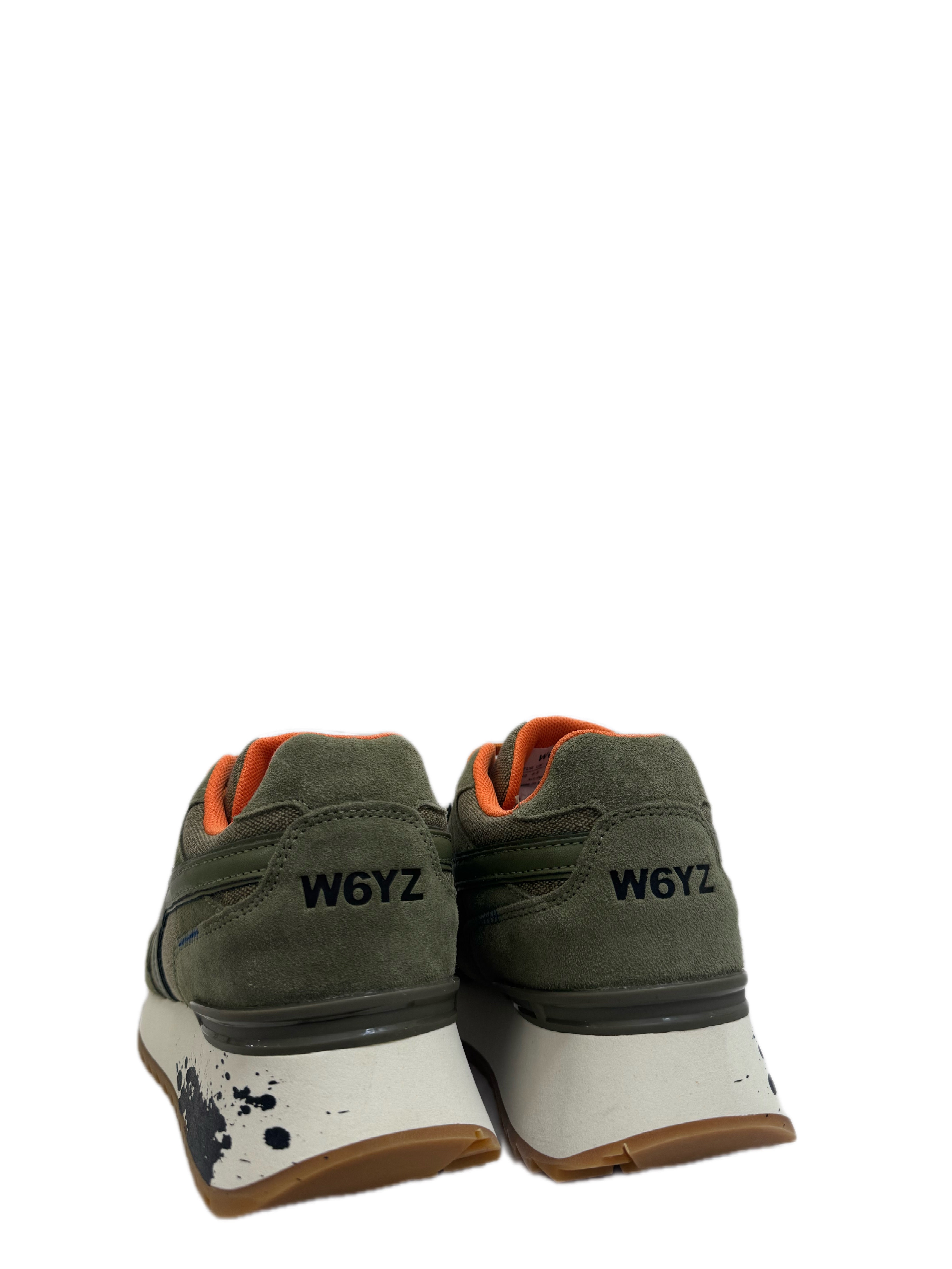 Sneaker W6YZ YAK-M - Sneakers in tessuto tecnico e suede - Militare