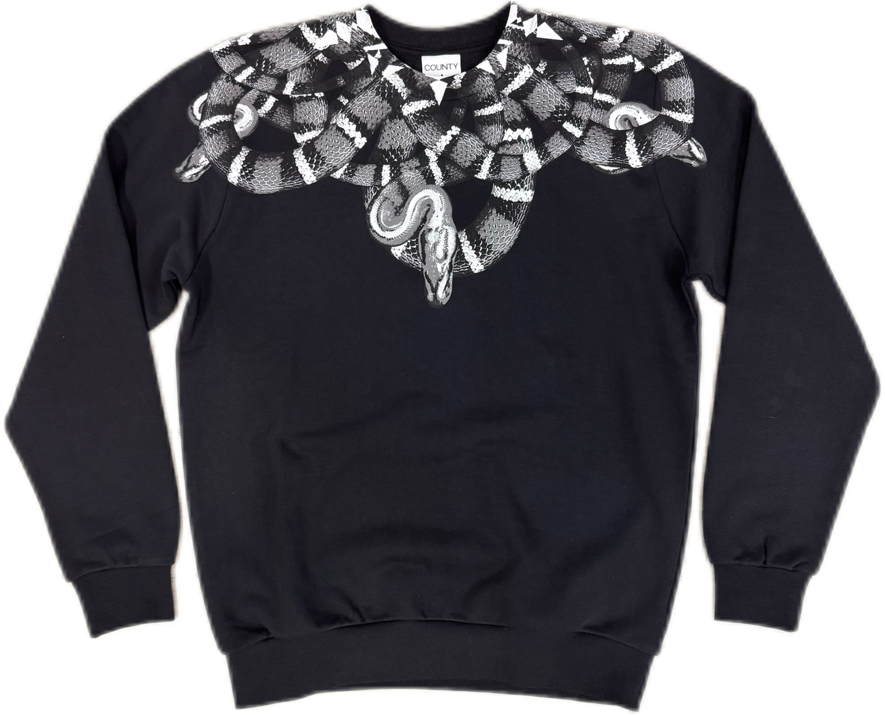 Felpa MARCELO BURLON girocollo con serpenti