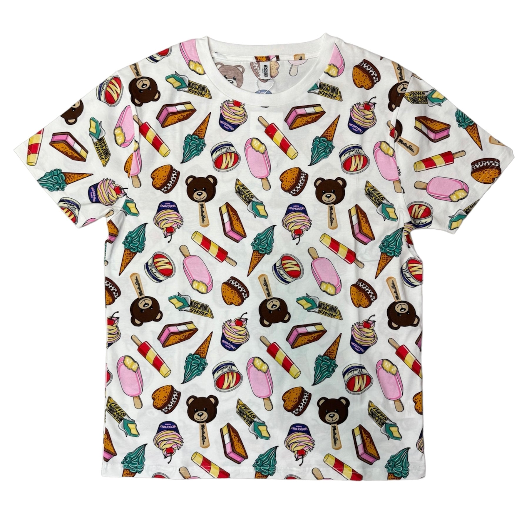 T-shirt MOSCHINO stampa all over