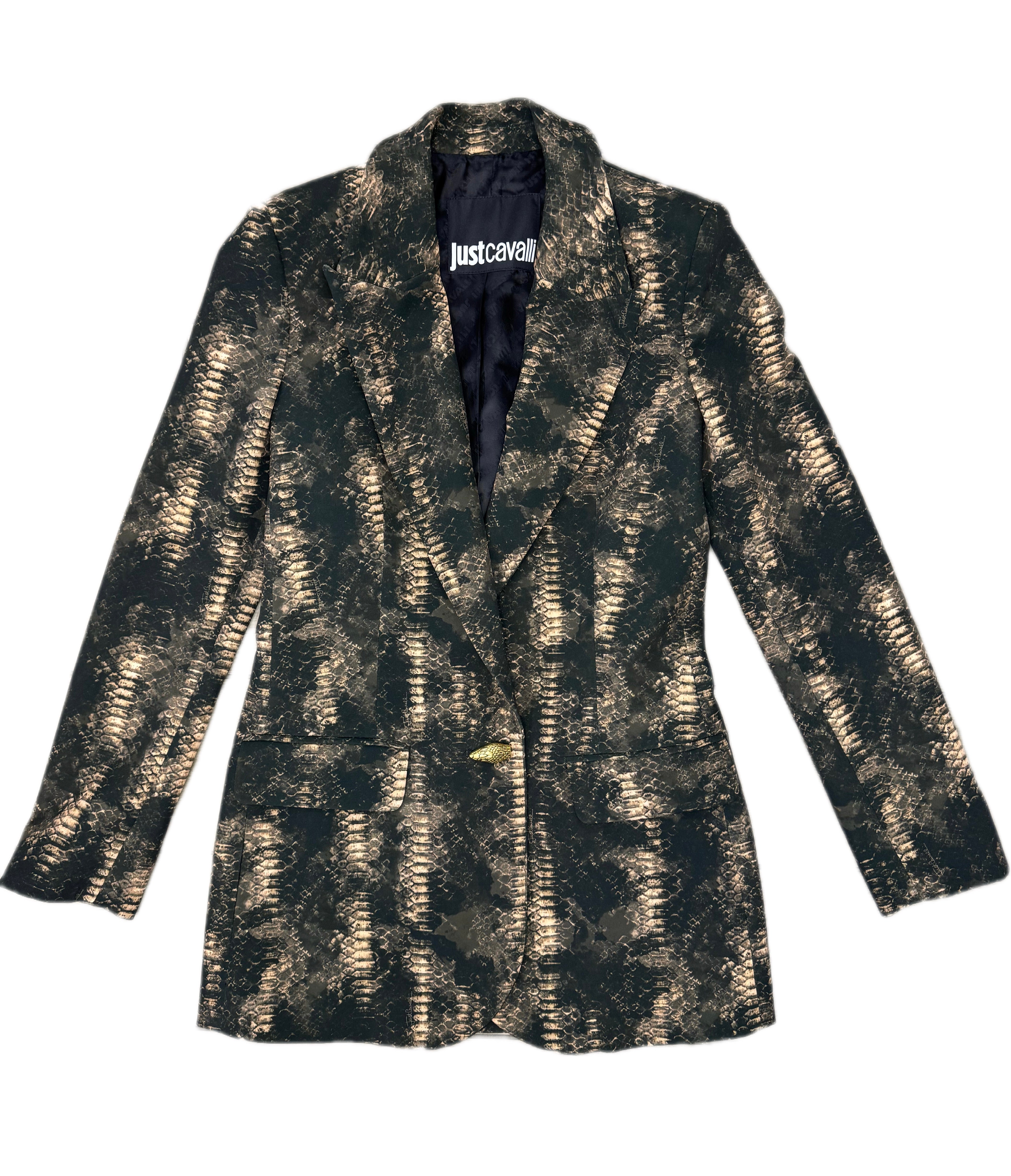 Blazer JUST CAVALLI texture allover pitonata