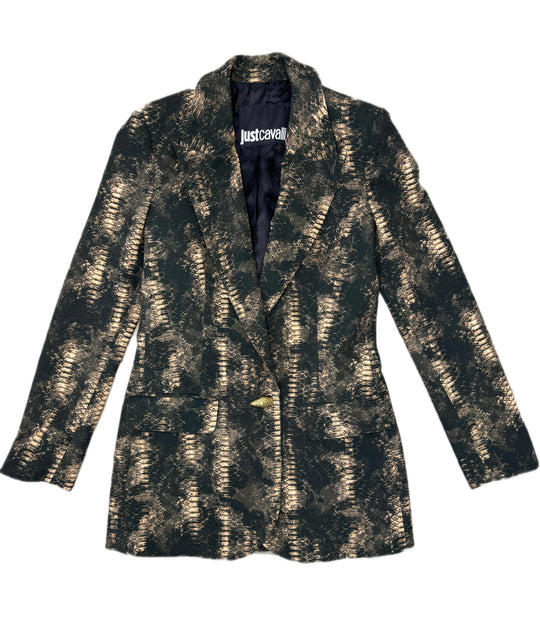 Blazer JUST CAVALLI texture allover pitonata