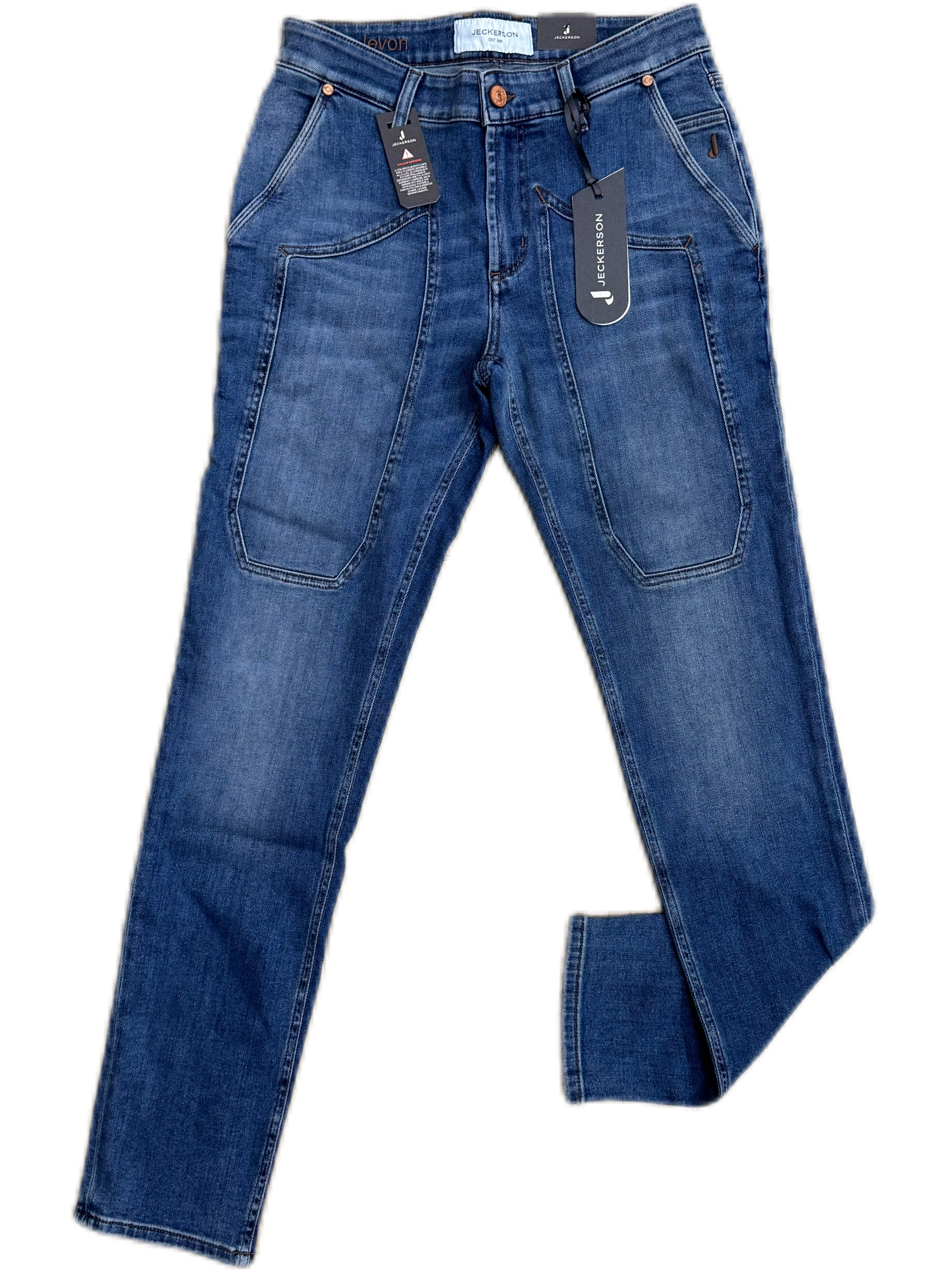 Jeans JECKERSON lavaggio medio con tasca chinos