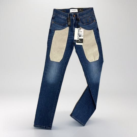 Jeans JECKERSON toppa alcantara grigio perla
