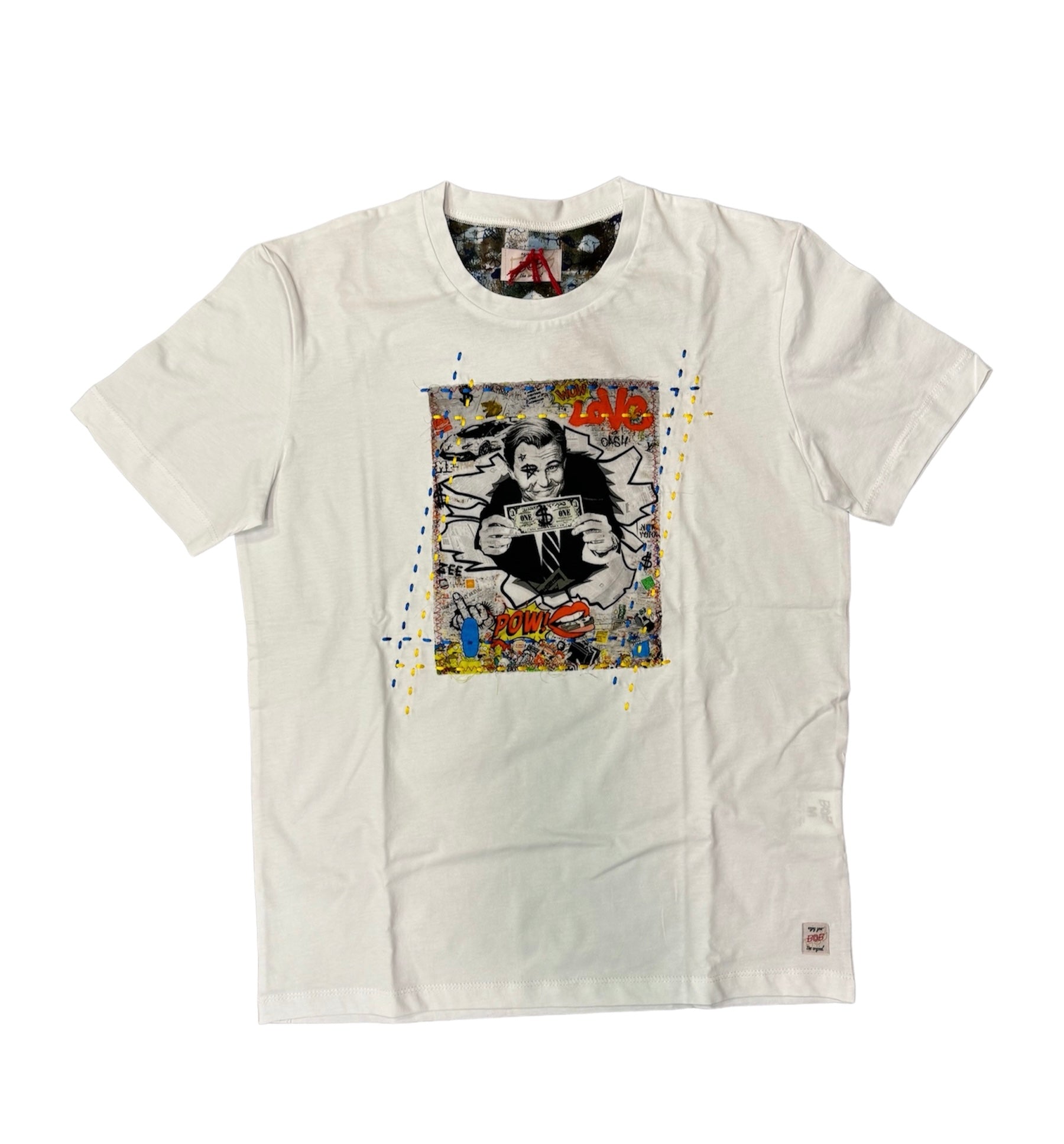 T-shirt BOB ricamata a mano