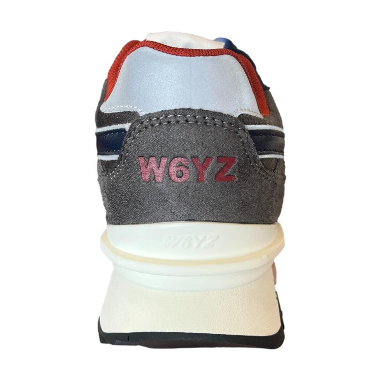 Sneaker W6YZ YAK in suede e tessuto tecnico navy antracite