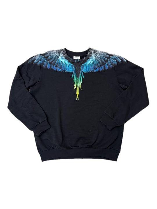 Felpa MARCELO BURLON Girocollo Con Stampa Ali