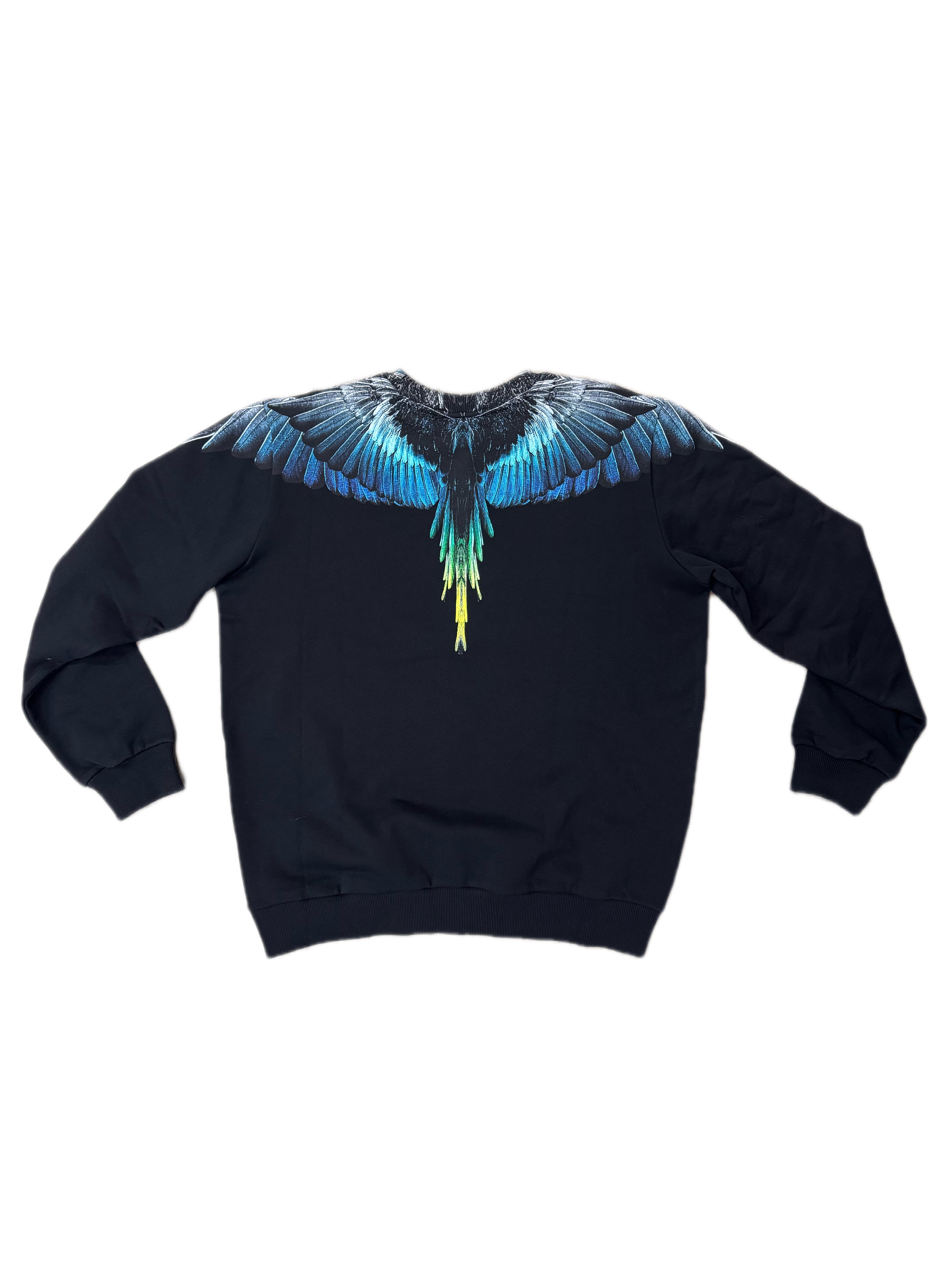 Felpa MARCELO BURLON Girocollo Con Stampa Ali
