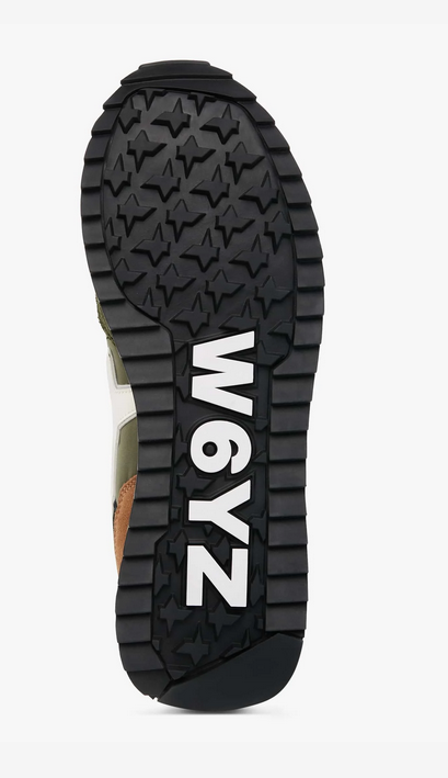 Sneaker W6YZ in tessuto tecnico e suede Militare-Grigio