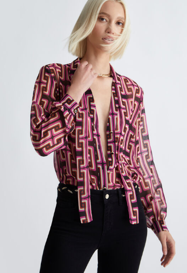 Camicia LIU-JO con stampa geometrica