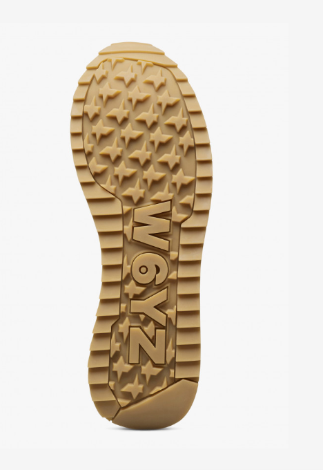 Sneaker W6YZ YAK in suede e tessuto tecnico - Tortora-Beige