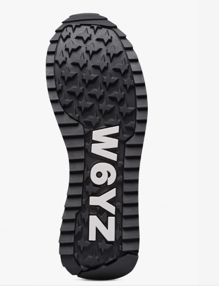 Sneaker W6YZ DEVA in tessuto tecnico e suede - Marrone-Nero