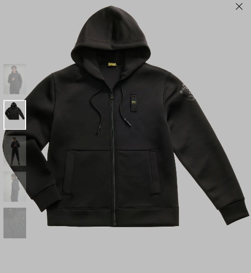 Felpa BLAUER SCUBA CON CAPUCCIO COLBY