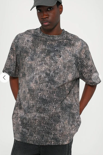 T-shirt JUST CAVALLI Stampa Logo All Over