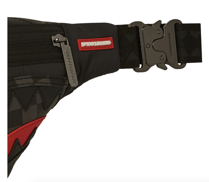 Marsupio SPRAYGROUND Black Puffer Grey Check Savvy Crossbody