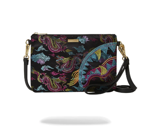 POCHETTE SPRAYGROUND Embroidered Dragons Pouchette