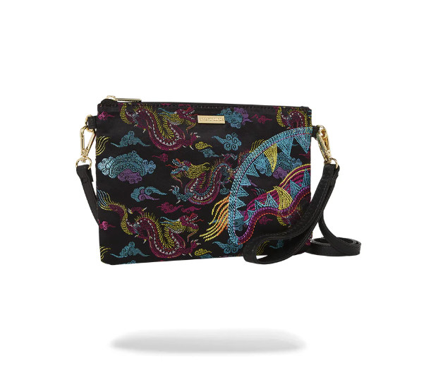 POCHETTE SPRAYGROUND Embroidered Dragons Pouchette