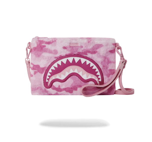 POCHETTE SPRAYGROUND Pink Fur Camo Pouchette