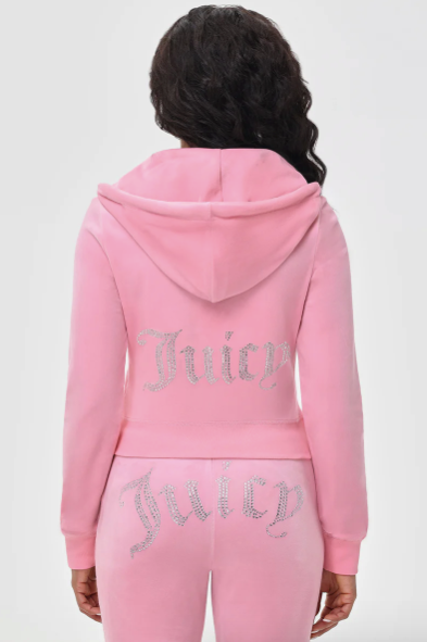 Felpa JUICY COUTURE in ciniglia con cappuccio