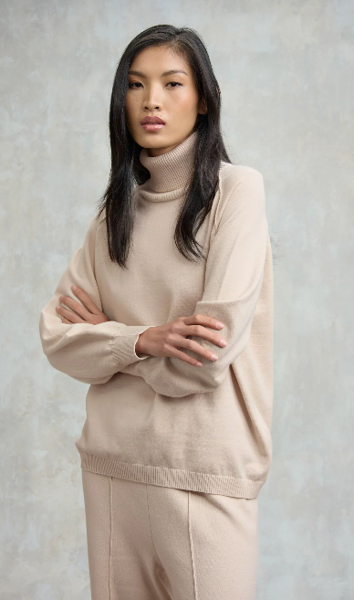 MAGLIA BLAUER A COLLO ALTO CUCITURE COLUMBIA