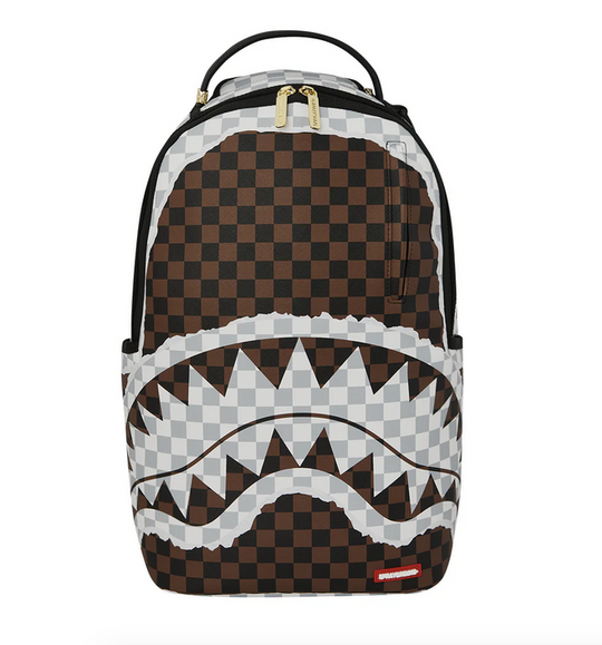 Zaino SPRAYGROUND CREAM AND BROWN TEAR CHECK BACKPACK