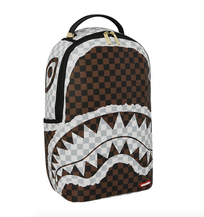 Zaino SPRAYGROUND CREAM AND BROWN TEAR CHECK BACKPACK
