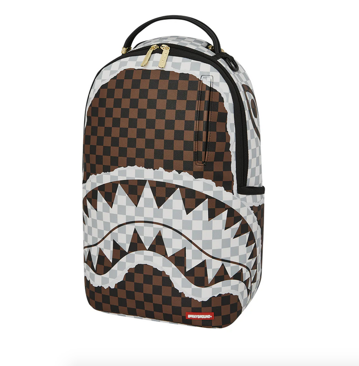 Zaino SPRAYGROUND CREAM AND BROWN TEAR CHECK BACKPACK