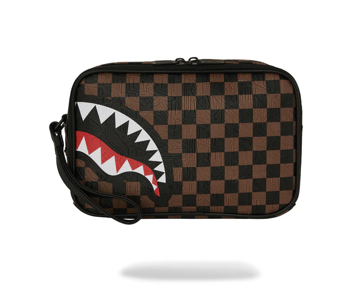 POCHETTE SPRAYGROUND CHECK 2 EMBOSS TOILETRY BAG