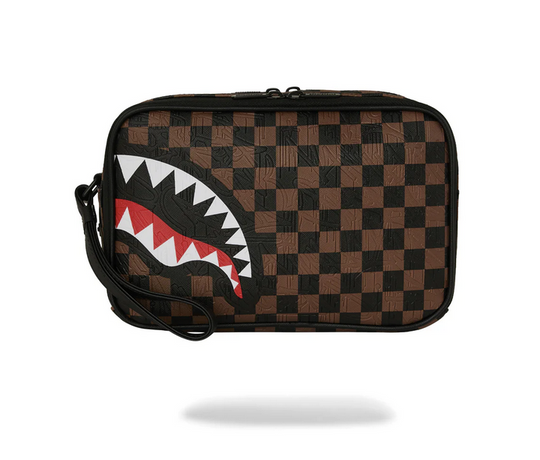 POCHETTE SPRAYGROUND CHECK 2 EMBOSS TOILETRY BAG