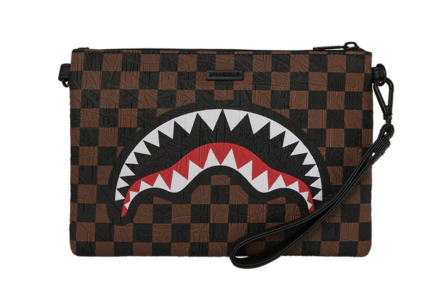 POCHETTE SPRAYGROUND CHECK 2 EMBOSS CROSSOVER CLUTCH