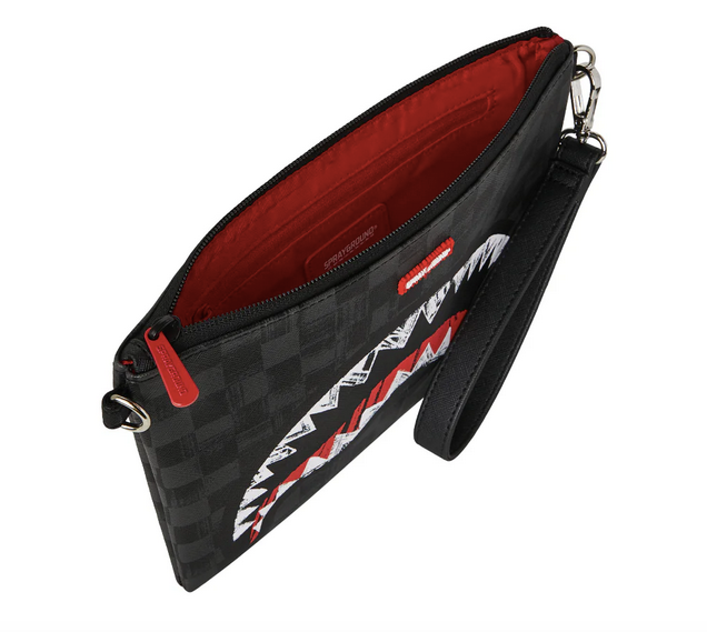 POCHETTE SPRAYGROUND SCRIBBLE SHARK CROSSOVER CLUTCH