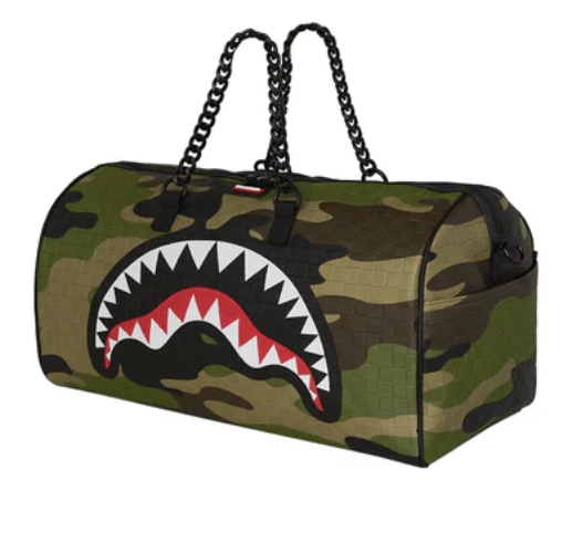 Borsone SPRAYGROUND WOODLAND CAMO CHECK CHAIN DUFFLE